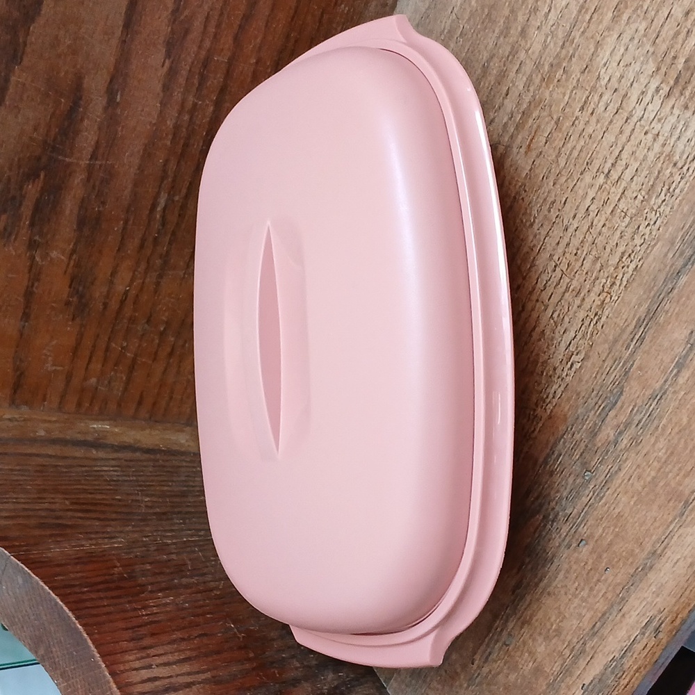 Tupperware Dusty Rose Steamer 1273-3 6 cup microwave reheating